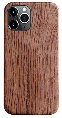qichenlu Kugelsicher Aramidkern Rosenholz Echtholz Hülle Backcover kompatibel mit iPhone 12 Mini,FSC zert. Naturholz Handyhülle aus Holz Hartschale Ultra Slim Wood Case