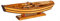 Navyline Holz Rudermodellboot 34x11x9,5 Schiffsmodell
