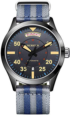 OCHSTIN Militäruhr, mechanisch, automatisch, Datum, Tag, männliche Uhr