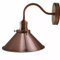 DC VOLTAGE Retro Rainproof Cone Shaped Shade Swan Neck Wall Sconce Fittings Metal Indoor Light Fitting for Bedroom Dinning Room Garage and Any Other Places