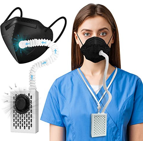 Bwinmak Electric Wearable PAPR Powered Air Purifying Maskes With HEPA Filter,for Dust Work,Painting, Machine Polishing, Welding Other Work Protection,Air Supply Breathe easily