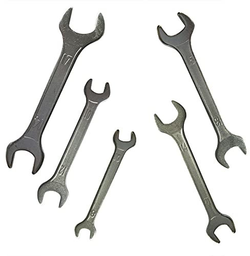 Lotatheta 5 PCs Double Ended 8 mm thru 17mm Cone Wrench Bicycle Tool Kit Spanner Bike Cycling Multi Set