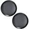 AERZETIX - C53377 - Set di 2 griglie reti di protezione per altoparlanti/casse subwoofer - diametro 130mm 5'' - colore nero - per auto veicolo