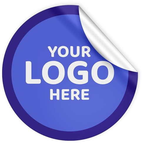Personalised Customised Sticker Labels - Full Colour Photo, Image, Logo or Text - 37mm Waterproof HJET Satin Plastic Label (Pack of 20)