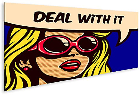 islandburner Bild auf Leinwand Deal Vintage Pop Art Comic Book Panel Cool Bilder Wandbilder Poster HRNH-Pano