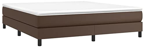 vidaXL Boxspringbettgestell Braun 180x200 cm Kunstleder