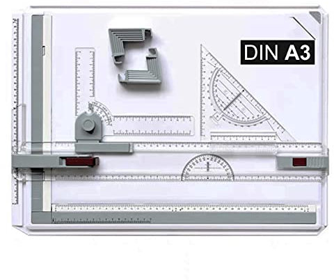 Trintion Professionelles Zeichenbrett A3 Zeichenbrett Mit Multifunktionalem Einfachem Zeichenbrett Geotechnisches Brett Zeichenbrett Parallel Zeichenschienen