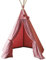 MINICAMP Original Teepee-Zelt für Kinder, handgefertigt aus natürlicher Leinwand, Tüll und Holz, Spielhaus-Zelt für Kinder und Kleinkinder, Prinzessinnen-Übernachtungszelt für Mädchen (Rosa)