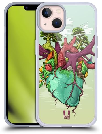 Head Case Designs Herz Der Natur Anatomie des Menschen Gel Handyhülle Hülle [Militärischer Schutzgrad] Kompatibel mit Apple iPhone 13