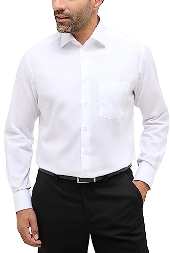 ETERNA Langarm Hemd COMFORT FIT Pinpoint unifarben mit Classic Kent Kragen