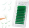 ANNAFRIS Extension de Cils Easy Fan Coloré Vert Cils 0.07 L 8-15mm Mix Volume Russe Cils à Cils Bouquet Extension de Cils Easy Fan Lash(Green 0.07L MIX)