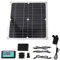Fontaine Solaire pour Bain d'oiseaux, Pompe pour Fontaine à Eau 12V 22W avec Panneau Solaire 50W pour Piscine Extérieure,Pompe à Eau Alimentée par énergie Solaire Décoration Jardin