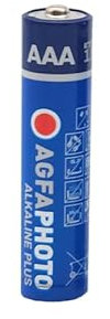 AgfaPhoto Batterie alcaline Plus Micro AAA LR03 (1,5 V, 100 pezzi) – Lunga durata – ideali per telecomandi, giocattoli, fotocamere e altro ancora, prestazioni affidabili e costanti - Nero