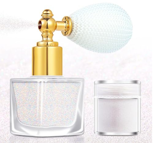 Glitter Spray Capelli e Viso,Shiny Glitter Corpo Per Tessuti e Corpo Per Brillantini Capelli Make up Festival Cosplay Cochela