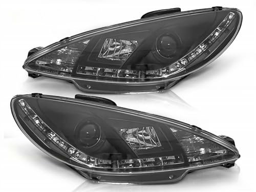 Tuning-Tec LED Scheinwerfer Set in schwarz für Peugeot 206 1998-2002