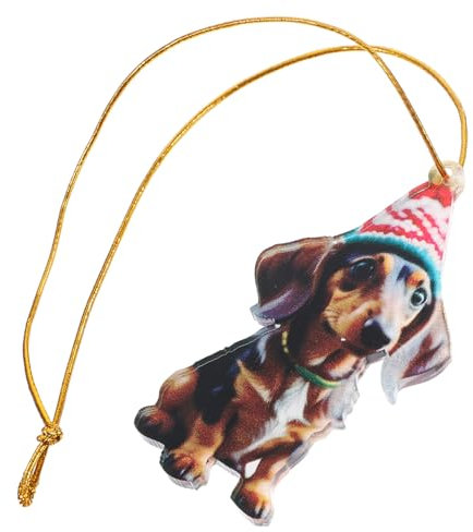 IMIKEYA 2023 Dackel-Weihnachtsschmuck weihnachtsdeko für Kinder christbaumanhänger Weihnachtskugelverzierung Weihnachtsparty-Dekoration Weihnachtsbaum-Hängedekorationen hängendes