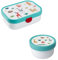 Mepal | Kinder Obst- und Bento Box | Campus meets Fruits | Spülmaschinenfest & BPA-frei | 300 & 750 ml | Mit Fächern, Gabel & Clip-Verschluss | Perfekt für Snacks & Mahlzeiten | Animal Friends