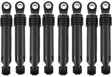 Stoßdämpfer for Waschmaschinen, Frontlader-Teil, schwarze Kunststoffschale, Haushaltsgeräte-Zubehör, 8 Stück, 100 N, kompatibel mit LG-Waschmaschinen