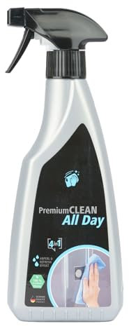 Kermi PremiumClean All Day Duschreiniger - 500ml Flasche - Wirksam gegen Seifenreste & Kalkablagerungen - Streifenfreier Glanz - Umweltfreundliche Formel