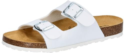 Lico Bioline Platino Damen Niedrige Hausschuhe, Weiss, 37 EU