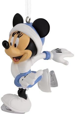 Hallmark Disney Minnie Mouse Ice Skating Christmas Ornament, Gifts for Disney Fans