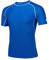 AMZSPORT Herren Rash Guard Shirt, UPF 50+ UV Schutz Kurzarm T-Shirt, Schnelltrocknendes Sonnenschutz Vest für Schwimmen, Surf, Laufen, Angeln, Blau, L