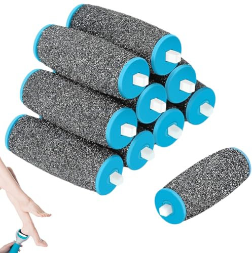 ZORTVUL 10 Stück Scholl Hornhautentferner Ersatzrollen,Ersatzrollen Kompatibel Mit Scholl Velvet Smooth,Scholl Ersatzrollen,Scholl Hornhautentferner,Für Hornhautentferner, Hornhautraspel Elekt