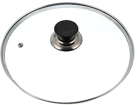 GRIRIW 1 Stück Glasdeckel küchenarmatur kitchen accessories küchenzubehör küche zubehör tajine stövchen Planke Pfanne mit Deckel pfannenwender Topfdeckel tauschen transparente Abdeckung