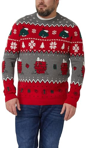 s.Oliver Weihnachtspullover aus Reiner Baumwolle mit Peanuts®-Motiv