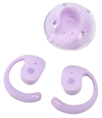 Yanmis Sprachtranslator Ohrhörer, Verbesserte Bluetooth 5.4 Touch Control Übersetzungsohrhörer Einzelohr- oder Doppelohr -Kopfhörer Unterstützt Anrufe, Musik, 144 Sprachen (violett)