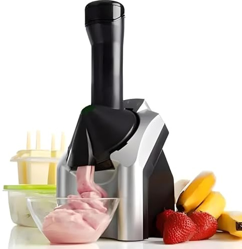 Macchina elettrica per gelato – serve morbido fatto in casa, sorbetto e yogurt surgelato – Macchina per dessert salutare per dolcetti familiari