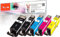 Peach C525/526 Spar Pack Plus Druckerpatronen (2xBK, PBK, C, M, Y) ersetzt Canon PGI-525*2, CLI-526, 4541B006 für z.B. Canon Pixma MG 5350, Canon Pixma MG 5150, Canon Pixma MG 6250
