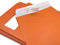 100 Fenster-Umschläge, Versandtaschen mit Sichtfenster, Orange, C4 = 324 x 229 mm, mit Abziehstreifen