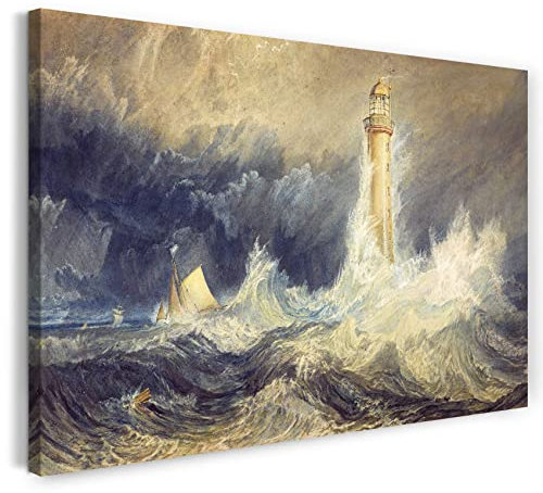 Printed Paintings Leinwand (80x60cm): William Turner - Bell Rock Lighthouse