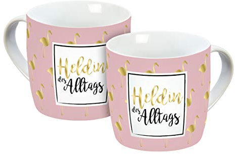 infinite by GEDA LABELS (INFKH) Heldin Gold 300ml Porzellan, 12863, Rosa/Gold