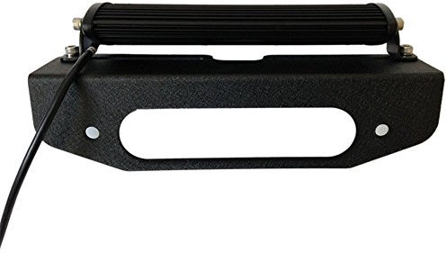 Bestsxma Stahl-Halterung für die obere Seilwinde, LED-Lichtleiste, Schwarz (ein Set)