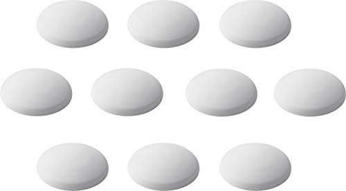 Metafranc Türpuffer Ø 40 mm - selbstklebend - weiß - 10 Stück im praktischen Set - Zuverlässiger Wandschutz - Zum schonenden Öffnen von Türen & Fenstern / Wandpuffer / Anschlagdämpfer / 431816