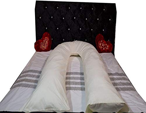 12ft Big U Shaped Pillowcase for Pregnancy Maternity Nursing Cream U Pillowcase Cover Only