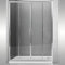 Porta Doccia Scorrevole Slide4 per Box Nicchia Quattro Ante Cristallo Trasparente (1, 124-130 x h190 cm)