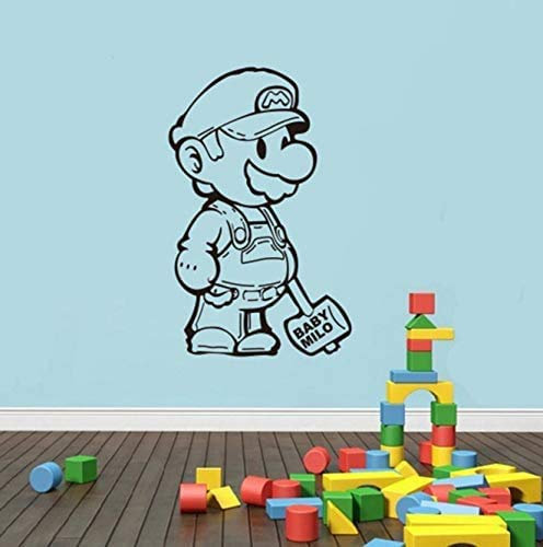 Diy Creative Home Decor Kann Mario Baby Wandkunst Wandaufkleber, Wandaufkleber Für Kinderzimmer Dekoration 40Cm X 60Cm