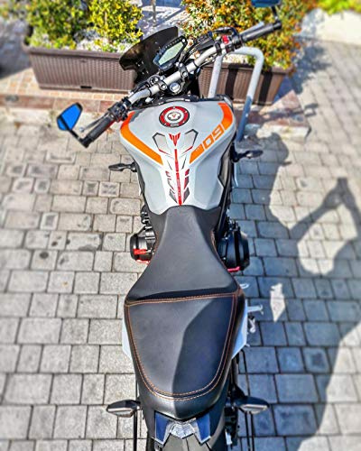 Adesivi sticker Kit Linee Serbatoio Mt09 Mt09 Mt-09 Yamaha (Rosso Fluo)
