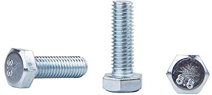 (120 Stück) DIN 933 Sechskantschrauben aus verzinktem Stahl M8 x 25 mm 8,8 Güteklasse Sechskantschrauben Vollgewinde Sechskantkopf Gewindebohrer Bolzen (120, M8 x 25 mm)