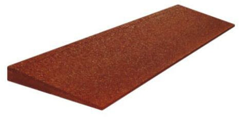 Vivol Fallschutzmatten Anlaufkante 45 mm 75 x 25 cm - Bequem begehbar, befahrbar und mit Tüv … (Rot)