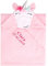 Be Mammy Kapuzenhandtuch Babyhandtuch aus Baumwolle Bestickt mit Name und Geburtsdatum 95cm x 95cm BE20-282-BBL (Rosa - Einhorn)
