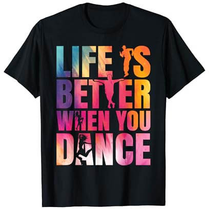 Hip Hop Girl Damen Tanz-T-Shirt Schwarz Klein EU S
