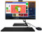 Lenovo Ideacentre AIO 3 24ALC6 - Ordinateur de Bureau Tout-en-Un 23.8 FHD (AMD Ryzen 5 5500U, 8Go RAM, 512Go SSD, AMD Radeon Graphics, Windows 11 Home) Clavier AZERTY (Français) et Souris USB - Noir