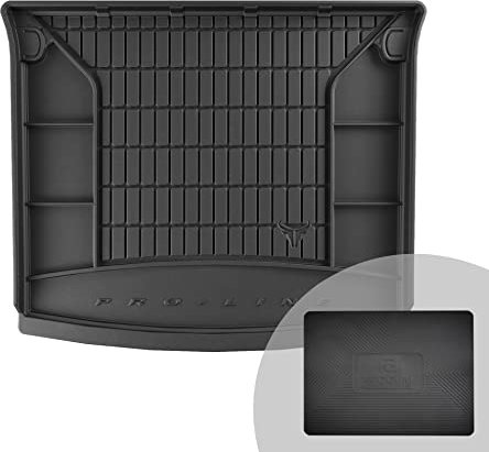 FROGUM ProLine 3D Alfombrilla Exclusiva de Goma cubeta Maletero para Volkswagen Caddy III Life 2015-2020 | Práctico Organizador | Los Bordes más Altos | Al Tamaño