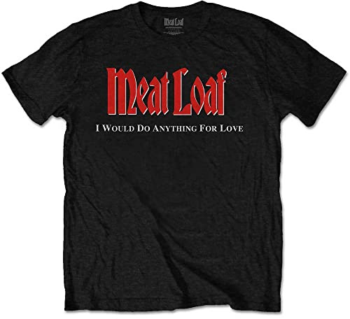 Meat Loaf T Shirt Anything for Love Band Logo Official Mens Black