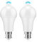 ZONJIE PIR Motion Sensor LED Bulb - 2 Pack- B22 Sensor Bulb 12W- Bayonet Light Bulbs Cool White 6000K Auto On/Off - Equivalent 100w - Motion Light Bulbs for Garage Corridor Basement