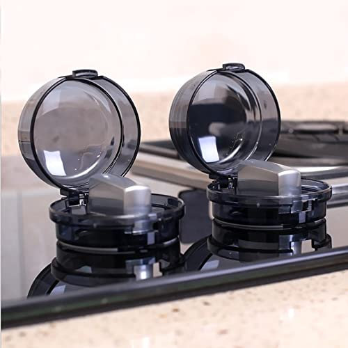 Gas Stove Knob,Control Knob 4pcs Cookware Parts Gas Hob Stove Protector Cover Non-soldering Kitchen Accessory Knobs Silicone Lids Dining Bar Home Garden